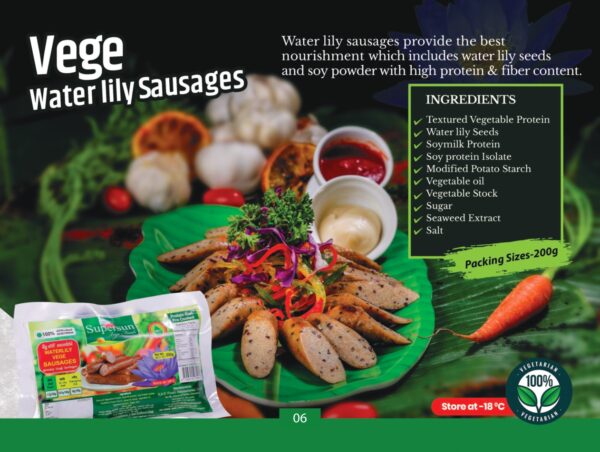 Vege Water lily Sausages